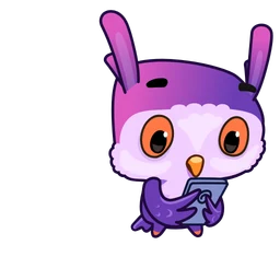 Owled Didi sticker — watching the chart